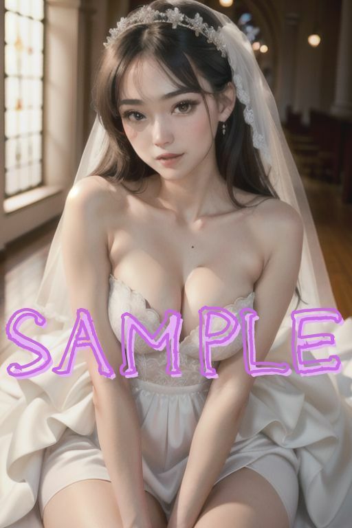 サンプル画像1:子作り結婚式 みんなの前で受精をお披露目(AI美女らぼ) [d_357432]