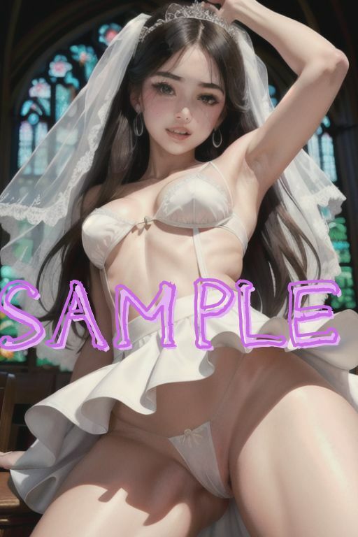 サンプル画像6:子作り結婚式 みんなの前で受精をお披露目(AI美女らぼ) [d_357432]