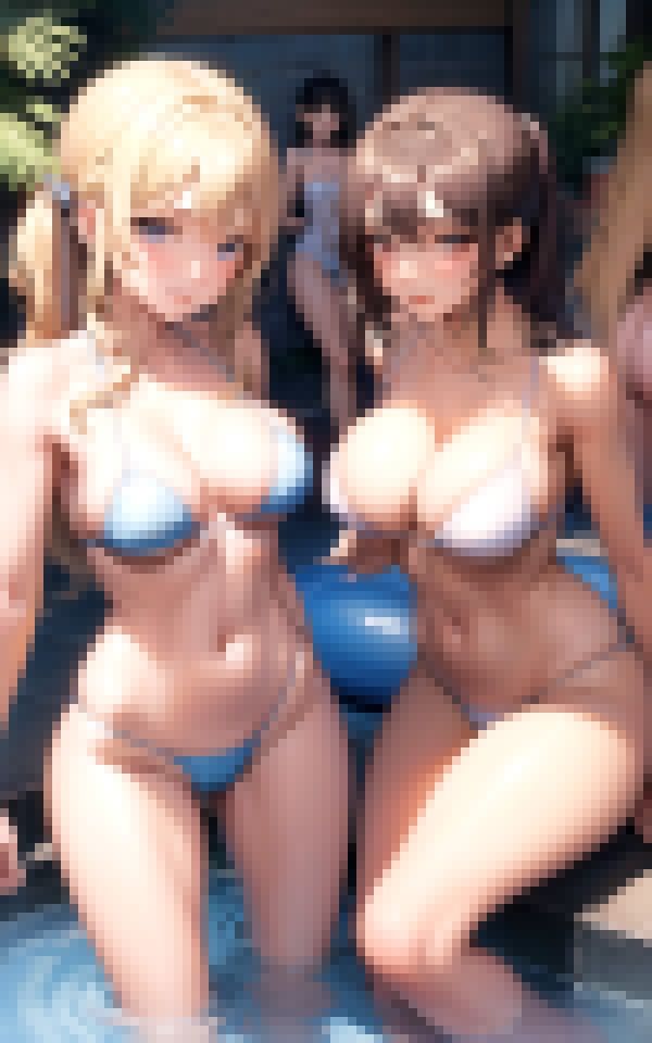 サンプル画像2:義姉たちとハーレム旅行(愛撫のキュレーション) [d_357449]