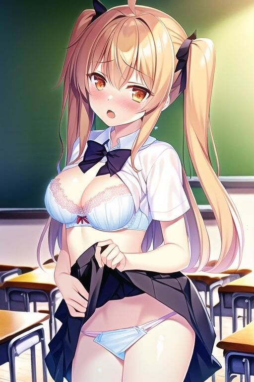 サンプル画像1:スカートたくしあげ×恥じらい(くるちゃみん) [d_357558]