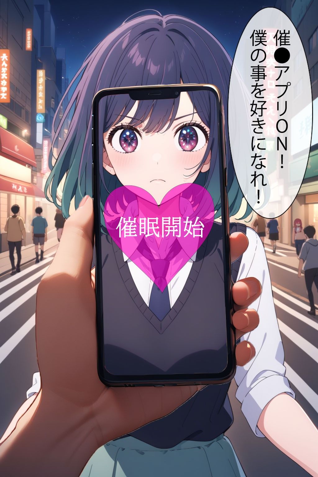 サンプル画像1:催●アプリで洗脳されてしまった女優【黒川あ●ね】(くじら屋1号店) [d_357600]