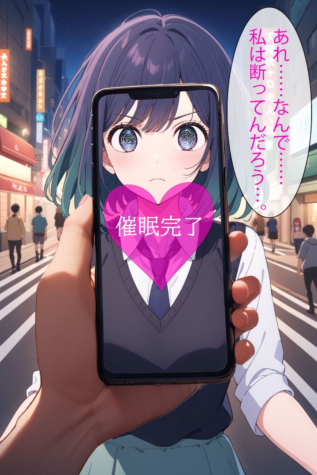 サンプル画像2:催●アプリで洗脳されてしまった女優【黒川あ●ね】(くじら屋1号店) [d_357600]