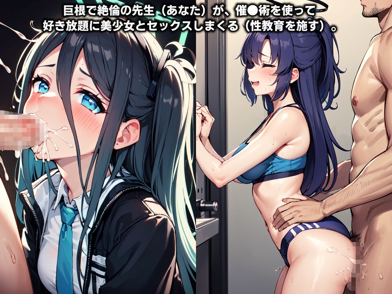 サンプル画像6:堕ちたブルアカヒロイン…美少女催●でわからせ性教育【350P】(AIVerse) [d_357611]