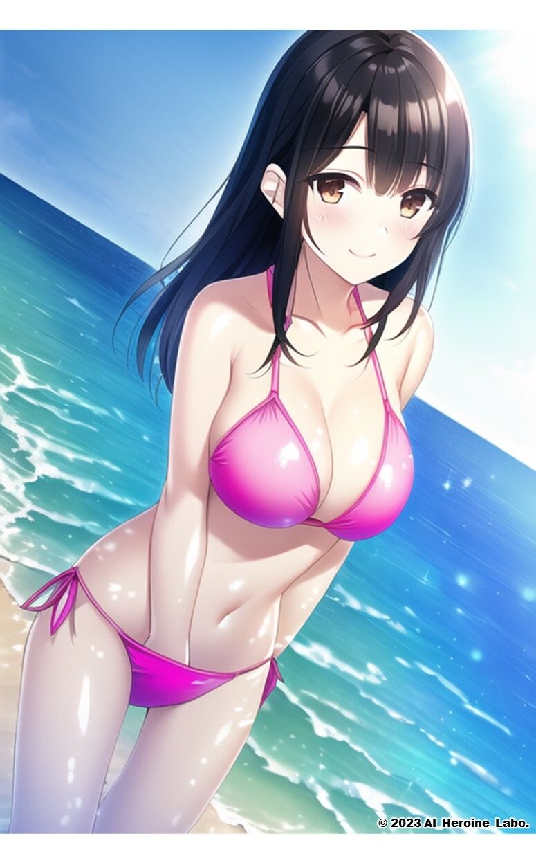 サンプル画像5:1つの呪文で生み出された100人のAI妄想美少女-29【新春のJDマイクロビキニ女子編】(AIヒロイン研究会) [d_357638]