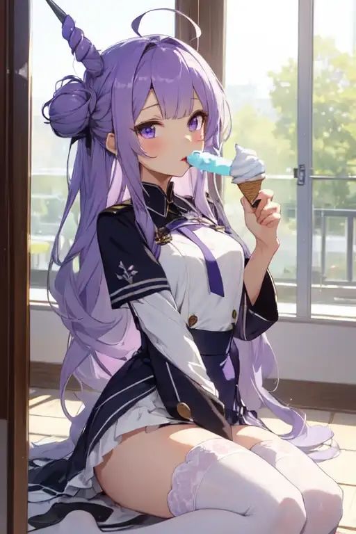 サンプル画像5:虹かけ誌 アズールレーン イラスト集4 ユニコーン のーぱん、はずか、しい(九情承太郎商店) [d_357654]