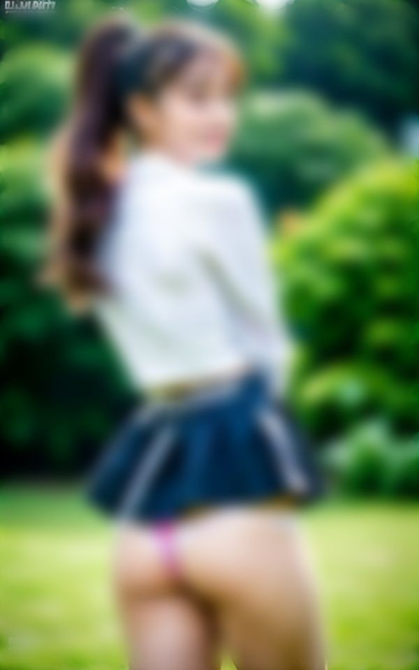 サンプル画像4:【制服パンチラ】風が邪魔してスカートが…Tバックぱんてぃ(JK愛好部) [d_357783]