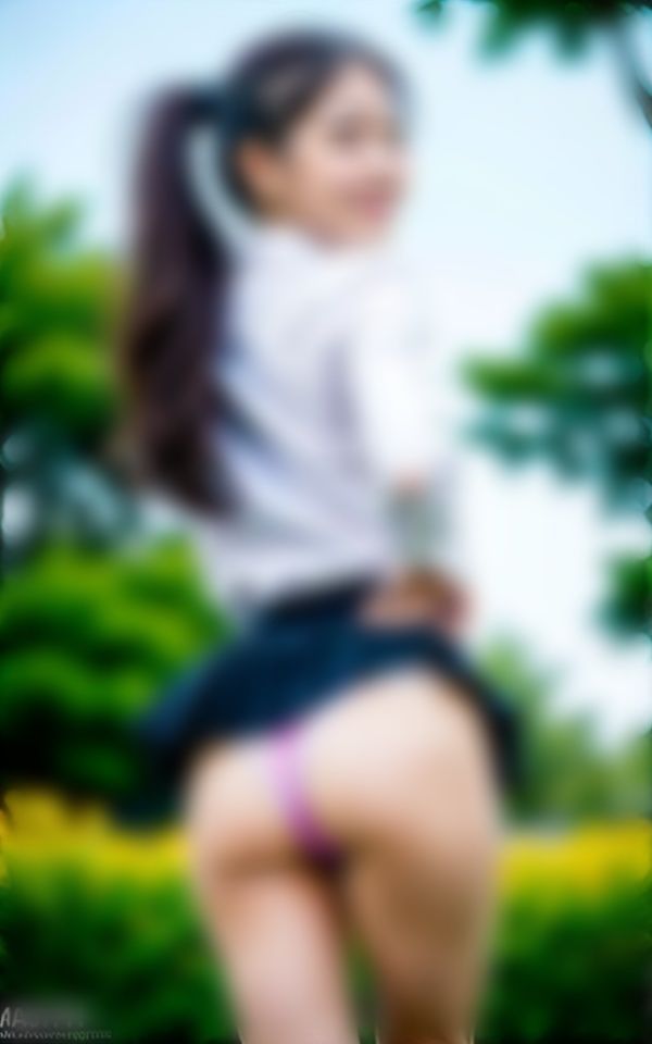 サンプル画像2:【パンチラ】制服×パンチラ×ポニーテール〜シコシコ261発〜(美熟女LAB) [d_357803]