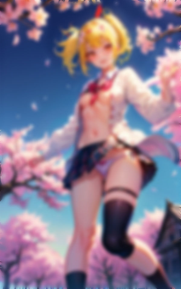 サンプル画像2:桜の木の下で…VOL.2(panpanyamaDX) [d_357879]