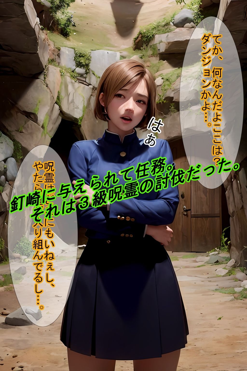 サンプル画像1:【敗北シリーズVol.05】釘崎〇薔薇が、特級呪霊に敗北！(魔術師プロトン) [d_357925]