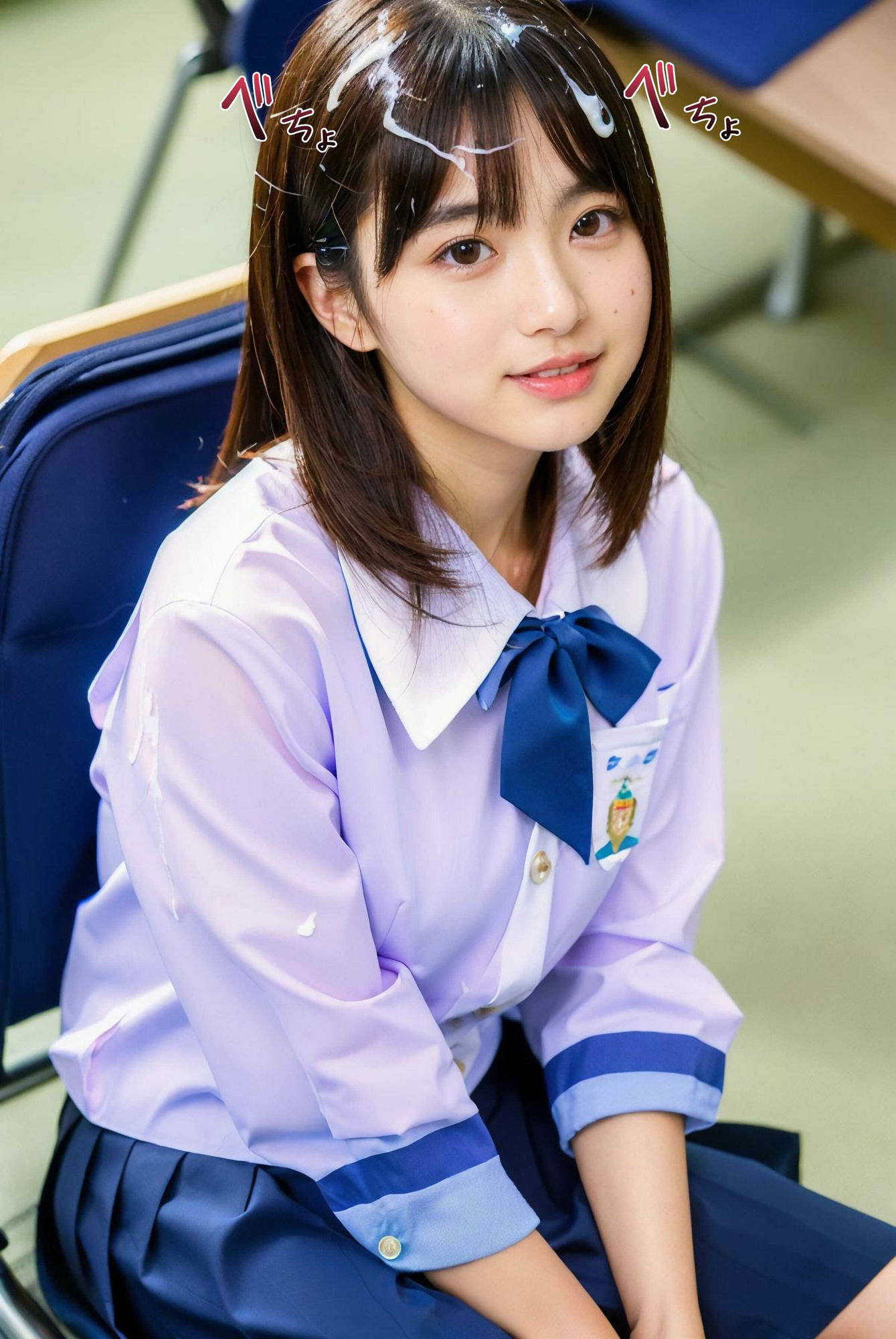 サンプル画像6:JKぶっかけ写真集(エロエロ委員) [d_357977]