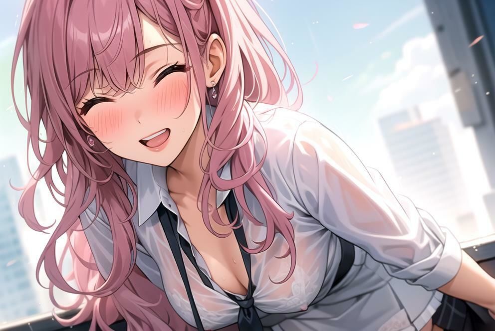 サンプル画像2:【はだかの幼馴染】 日常とは異なる風景が広がる教室 いつからこうなったんだろう・・ 君の湿ったYシャツが 色っぽいくて仕方がない ＃1(美女の親指) [d_357993]