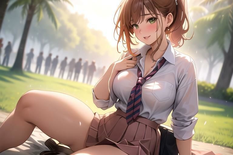 サンプル画像3:【はだかの幼馴染】 日常とは異なる風景が広がる教室 いつからこうなったんだろう・・ 君の湿ったYシャツが 色っぽいくて仕方がない ＃1(美女の親指) [d_357993]