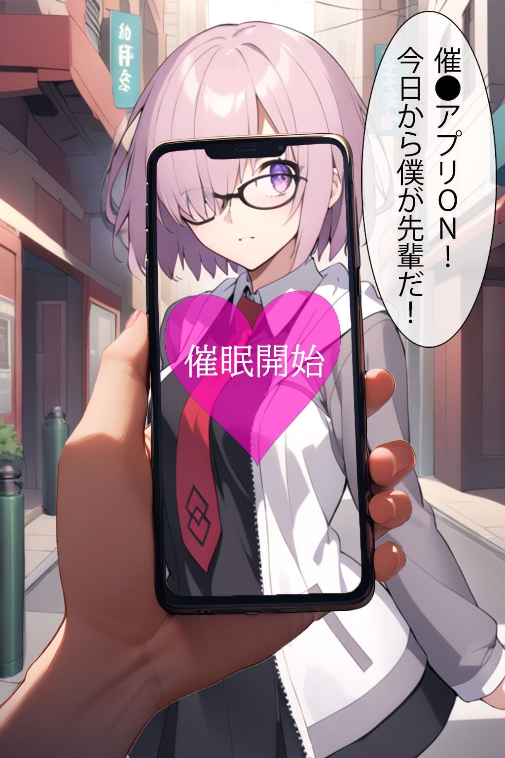 サンプル画像1:催●アプリで洗脳されてしまった某機関職員【マ●ュ・キリエライト】(くじら屋2号店) [d_358037]