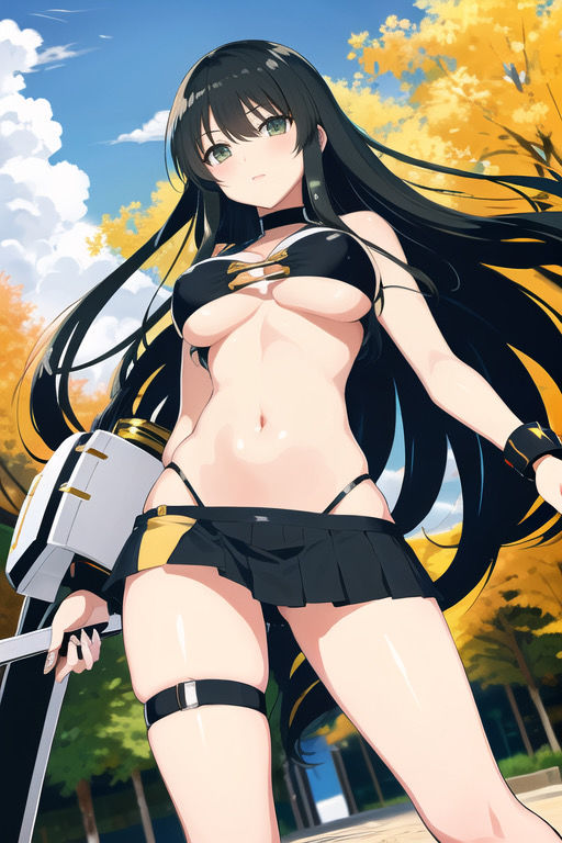 サンプル画像2:虹かけ誌 閃乱カグラ イラスト集2 斑鳩 乱れ咲(九情承太郎商店) [d_358054]