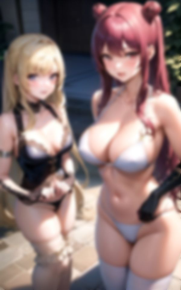 サンプル画像3:南の島の高級プールで童貞くんが酒池肉林パーティーに参加したら…。(AIラブリー) [d_358086]