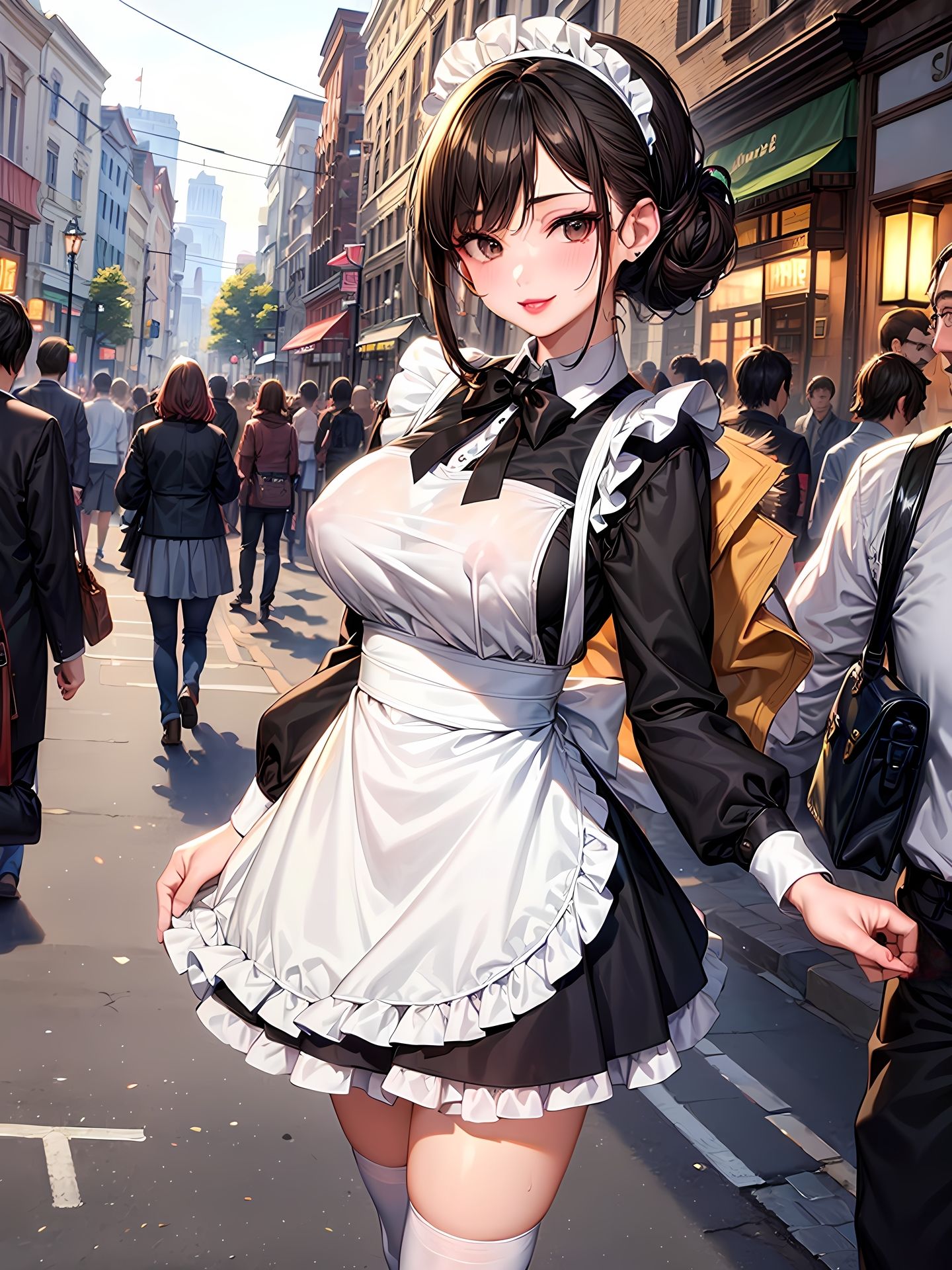 サンプル画像1:ママ活主婦（セレブ）が、コスプレ＆制服デートをお願いしてきたCG集(妄想サチュレーション) [d_358171]