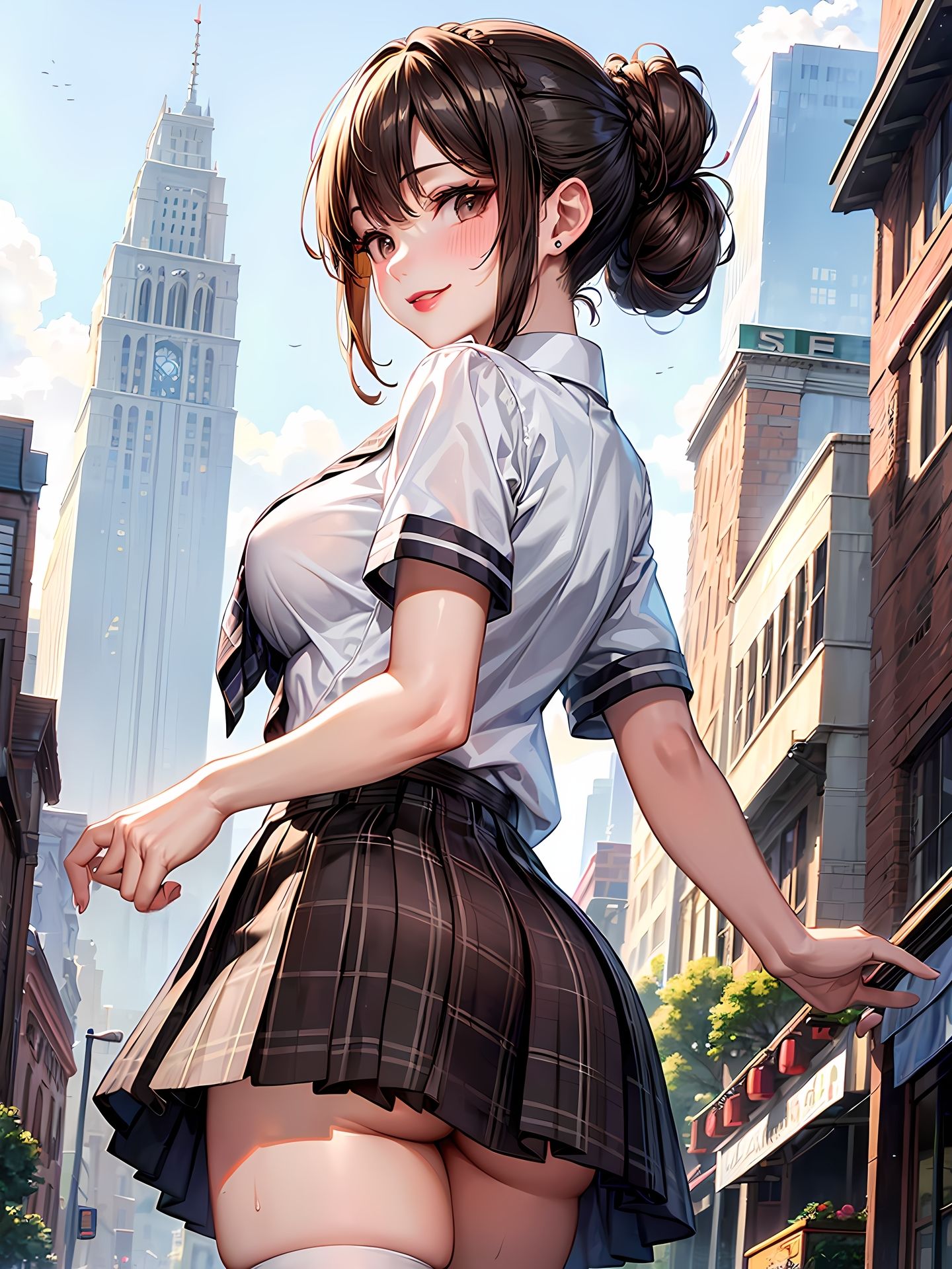 サンプル画像3:ママ活主婦（セレブ）が、コスプレ＆制服デートをお願いしてきたCG集(妄想サチュレーション) [d_358171]