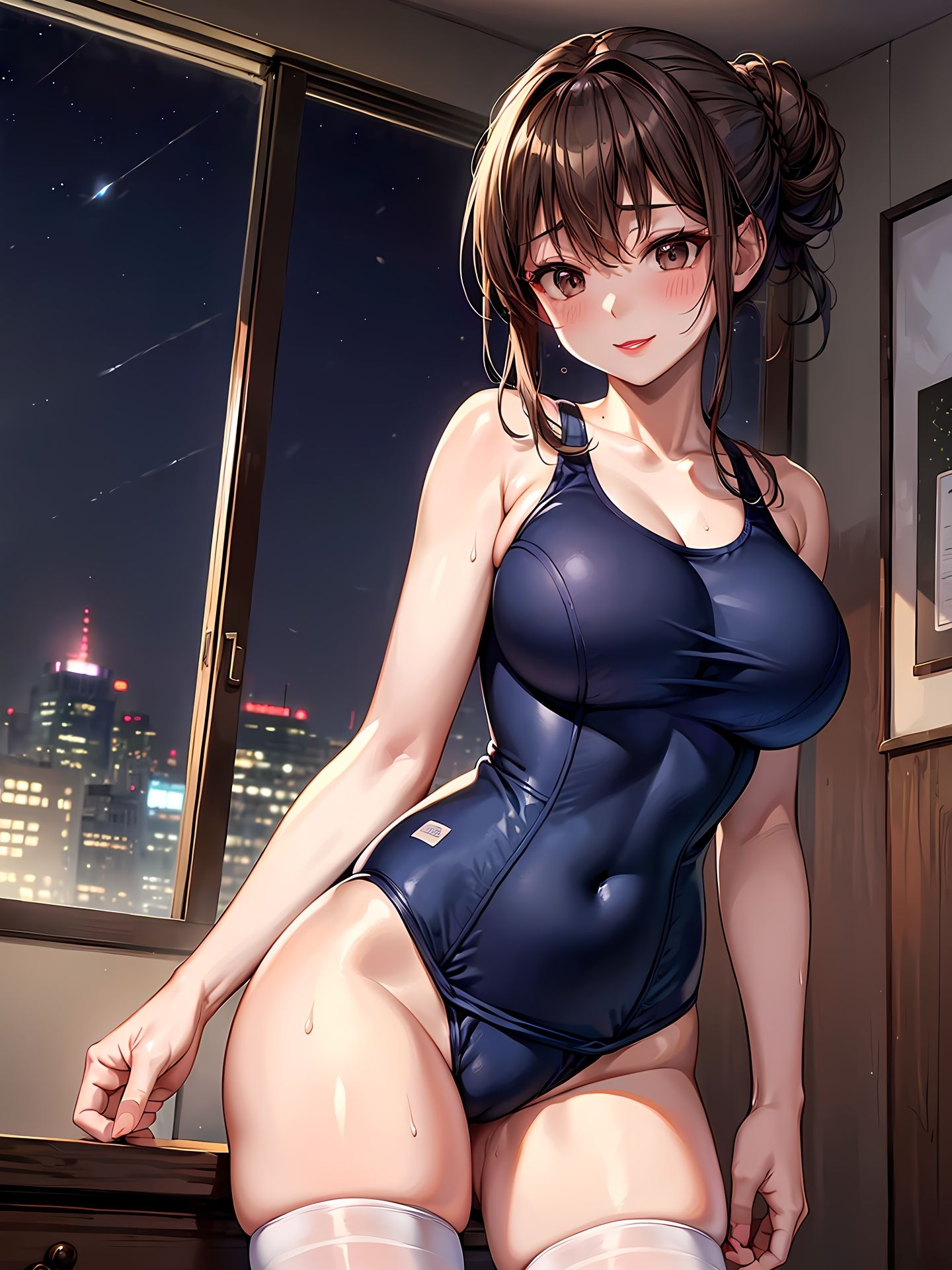 サンプル画像6:ママ活主婦（セレブ）が、コスプレ＆制服デートをお願いしてきたCG集(妄想サチュレーション) [d_358171]