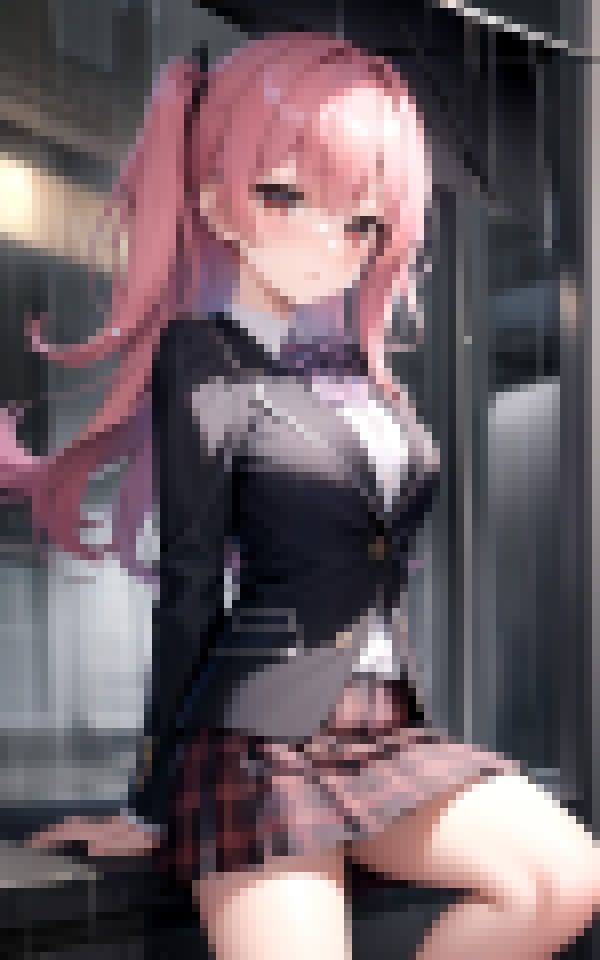 サンプル画像1:雨と美女と制服と(ラストフルエンシー) [d_358184]