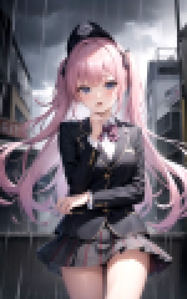 サンプル画像4:雨と美女と制服と(ラストフルエンシー) [d_358184]