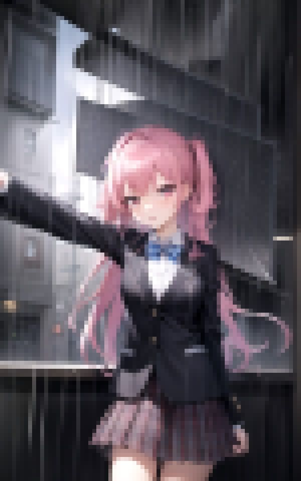 サンプル画像5:雨と美女と制服と(ラストフルエンシー) [d_358184]