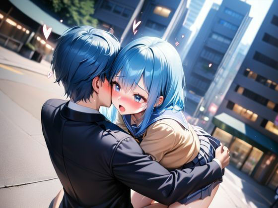 サンプル画像4:原色カラーの美少女たちのパパ活潜入レポート〜青髪編〜(レギニオ出版) [d_358276]