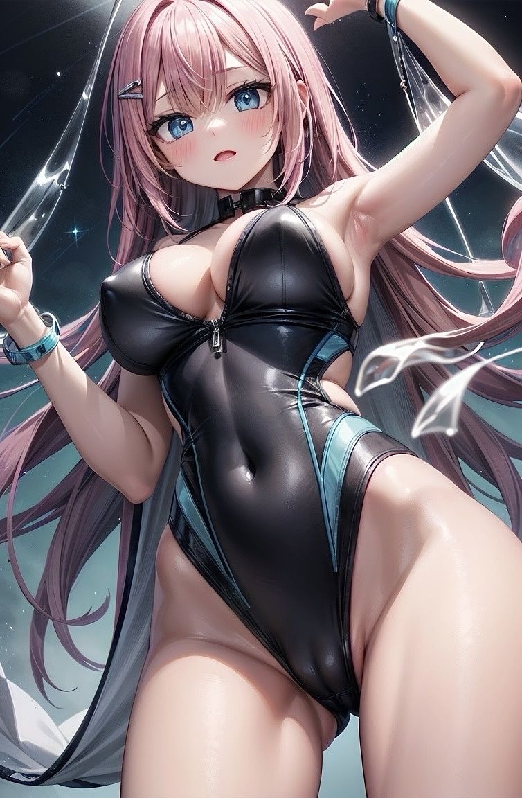 サンプル画像4:【R-15】長髪競泳水着少女CG集(ふぉふぉ狐) [d_358423]