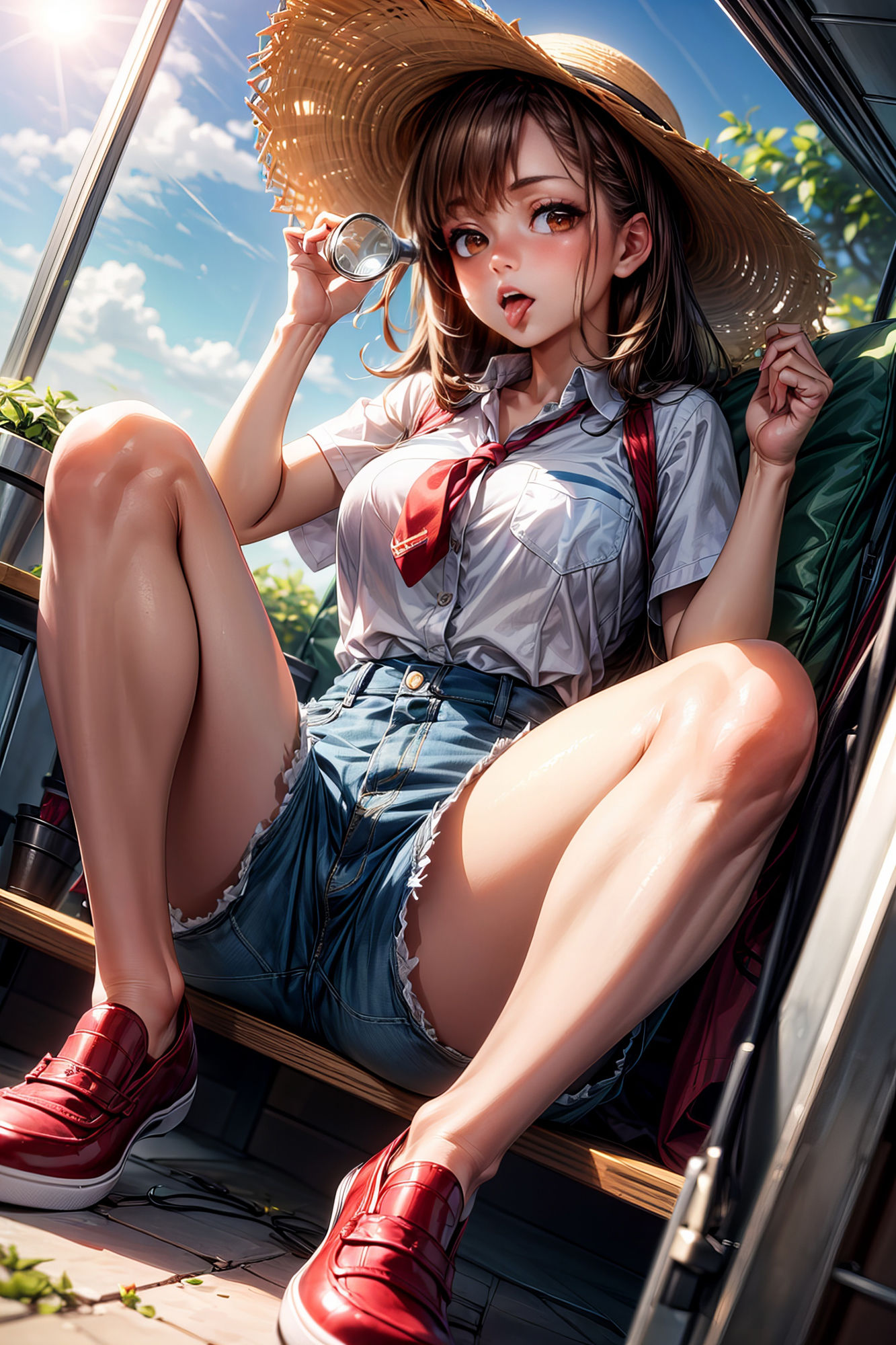 サンプル画像3:ミルクたっぷりいちご狩り(ピクセル詩人) [d_358465]