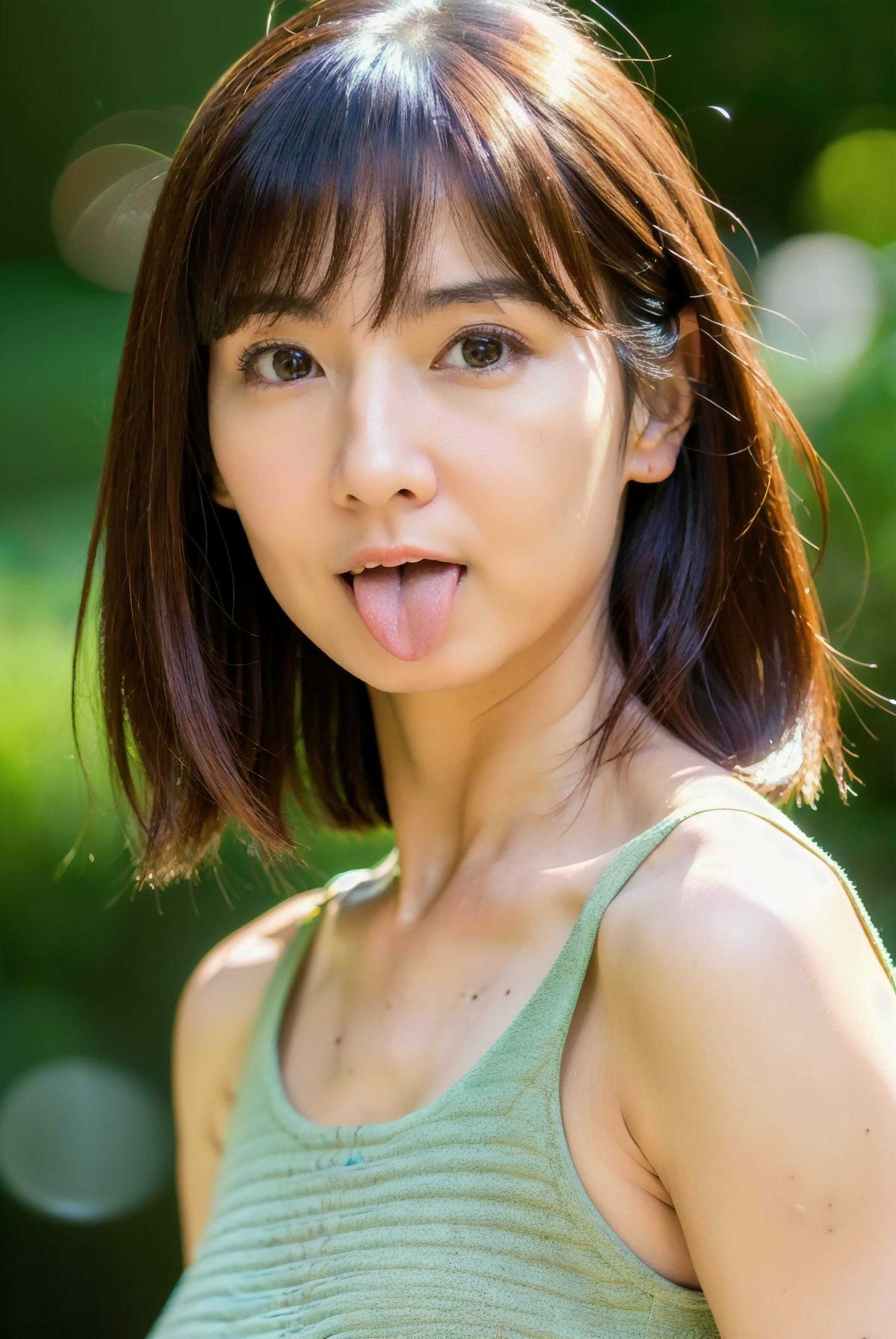 サンプル画像3:美熟女舌出し写真集(エロエロ委員) [d_358474]