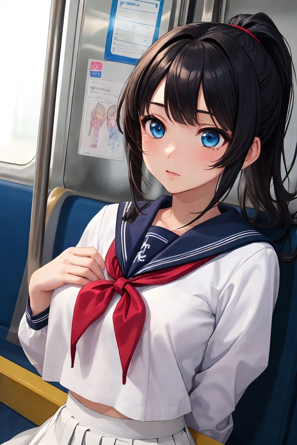 サンプル画像1:電車集団パパ活(かー3) [d_358479]