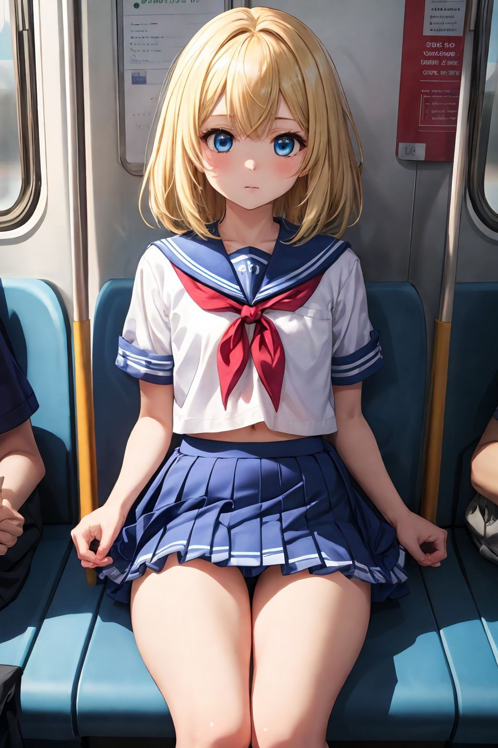 サンプル画像1:ビッチ電車女の子は突然に(かー3) [d_358487]