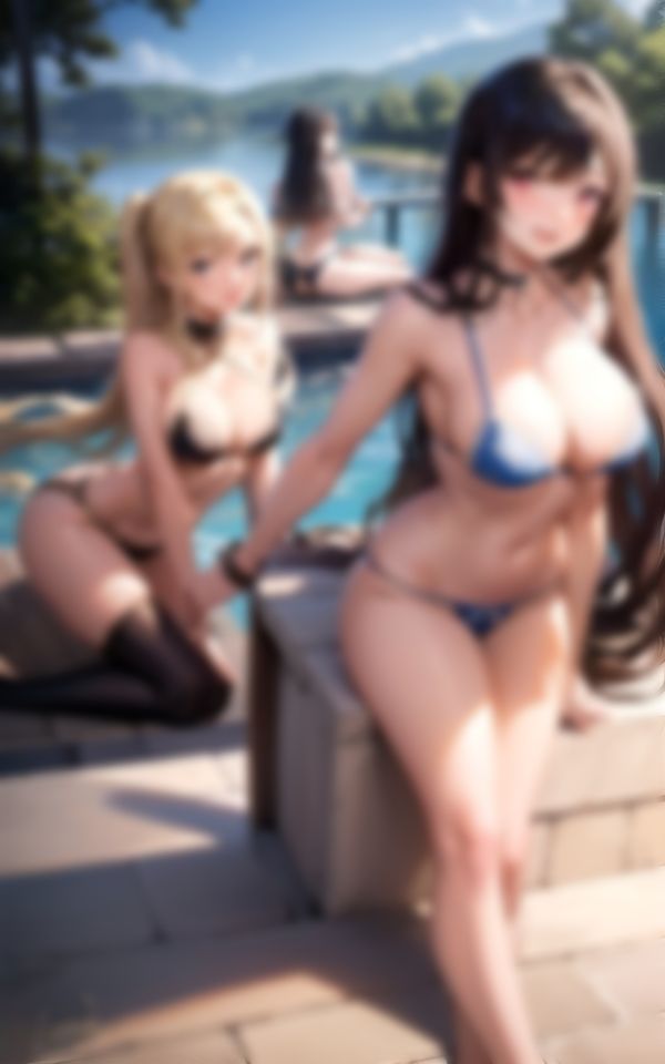 サンプル画像3:童貞くんの就職先はHなバカンスハーレム天国(AIの悪戯) [d_358536]