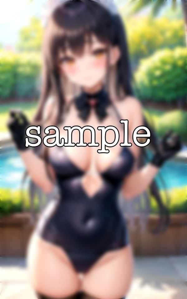 サンプル画像6:恥じらいの撮影会〜メイドに可愛い水着を着せてプライベートの撮影でえちえち〜(200円抜き放題) [d_358570]