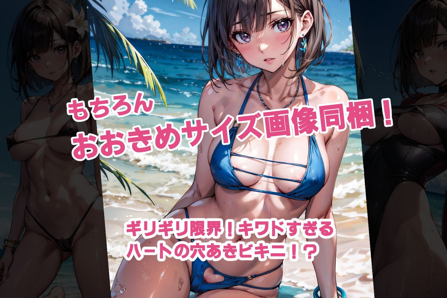 サンプル画像3:すけすけセーラービキニ＆ぷっくりショートパンツ（修理かのん ミニイラスト集）(ただいま修理中) [d_358608]