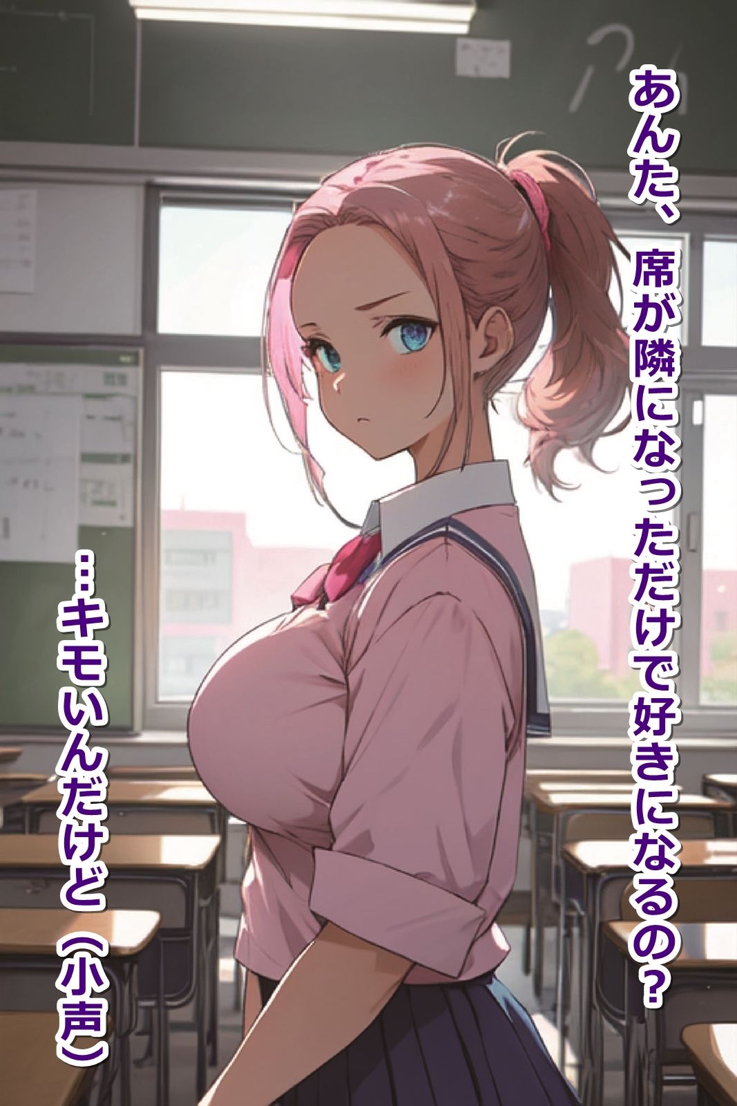 サンプル画像2:学園恋愛ものエロゲーの攻略ルートを完全無視して、好感度ゼロの美少女達を片っ端から【即オチ2コマ】！？(くまとねこ屋) [d_358679]