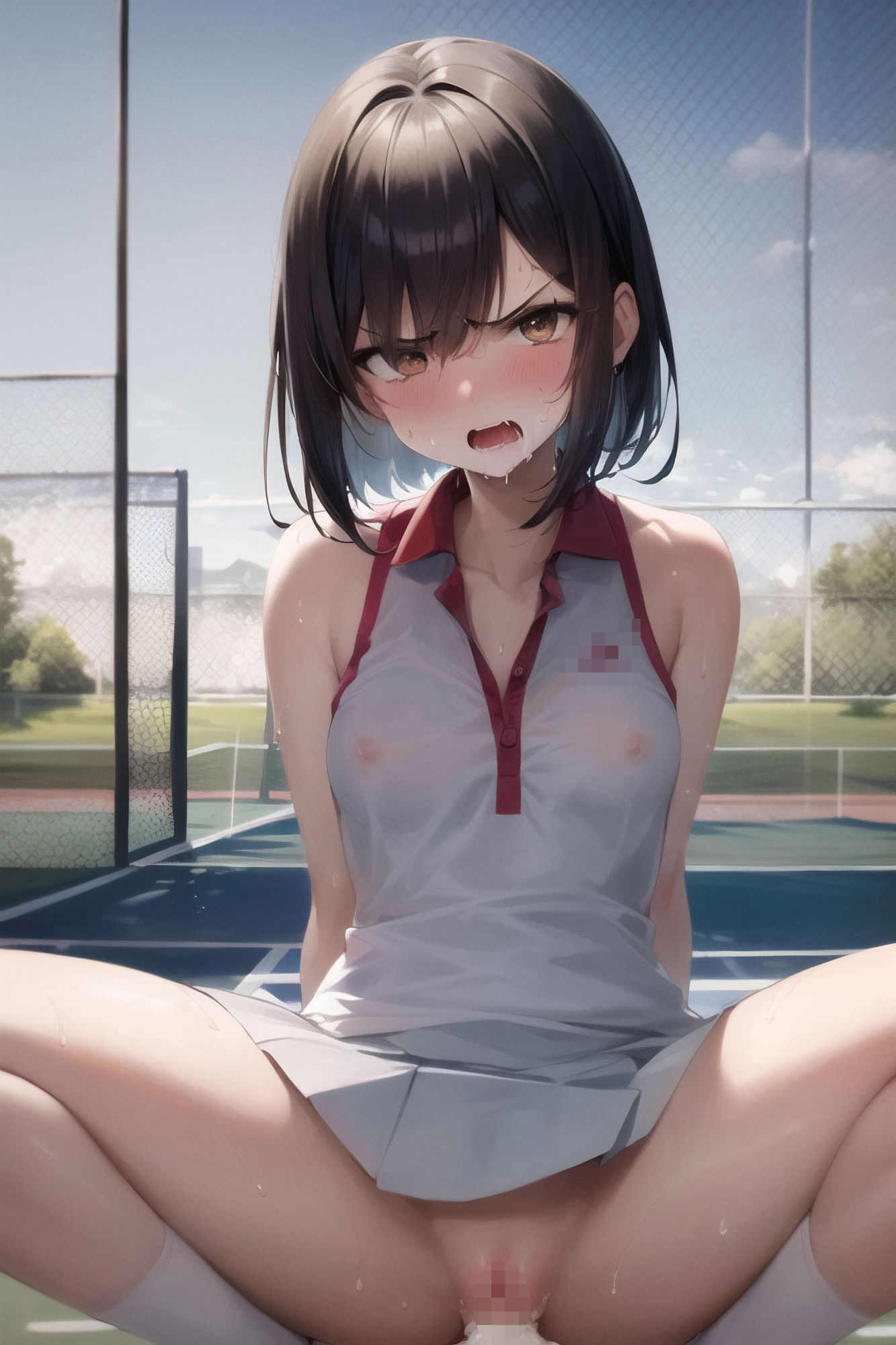 サンプル画像2:強気な運動部女子が不良の先輩に寝取られる(ラズパイ) [d_358703]