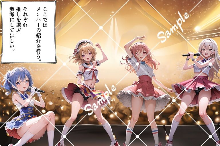 サンプル画像1:推しとヤれると有名なアイドルのライブに参戦してみた。(むさこた) [d_358782]