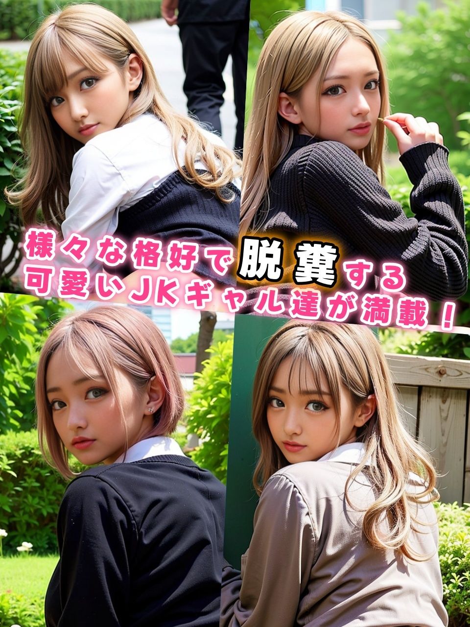 サンプル画像6:ギャルJK 野ぐそスカトロ画像集 -背面 Ver- 【Vol.1】(ときめきらんち) [d_358964]