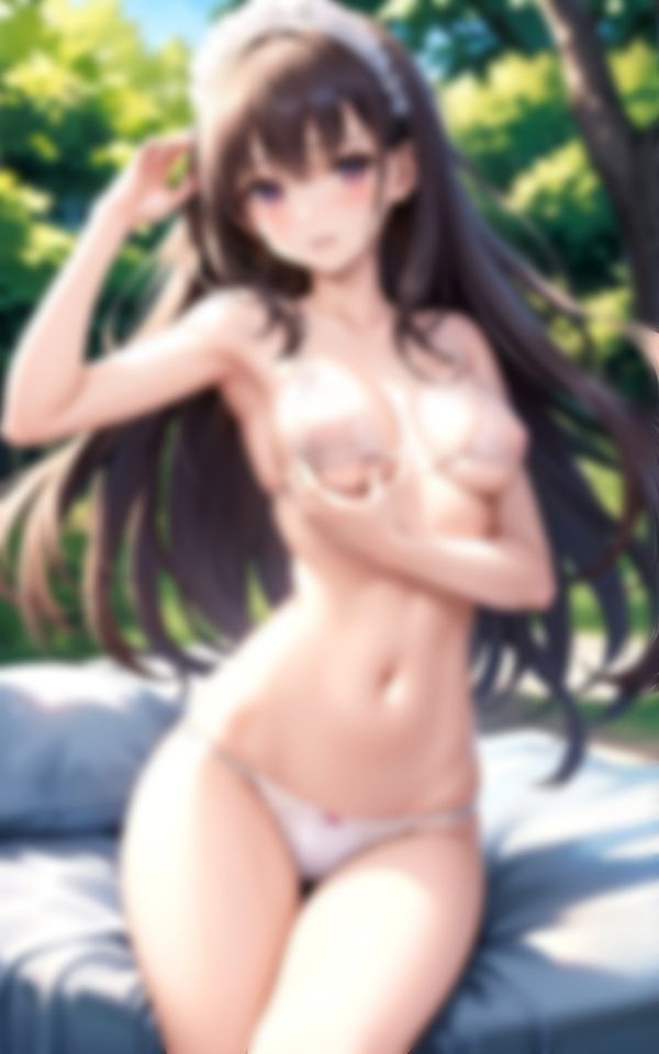 サンプル画像2:ご主人様に処女を捧げるメイドさん(I LOVE AI) [d_358973]