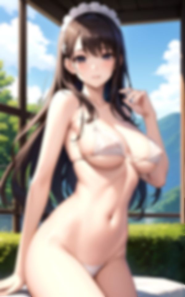 サンプル画像3:ご主人様に処女を捧げるメイドさん(I LOVE AI) [d_358973]