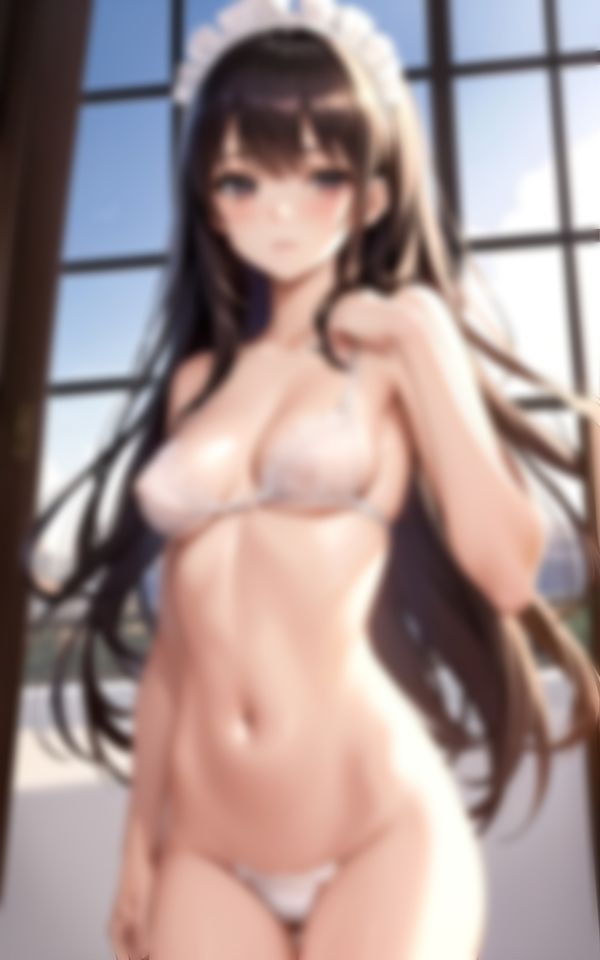 サンプル画像5:ご主人様に処女を捧げるメイドさん(I LOVE AI) [d_358973]