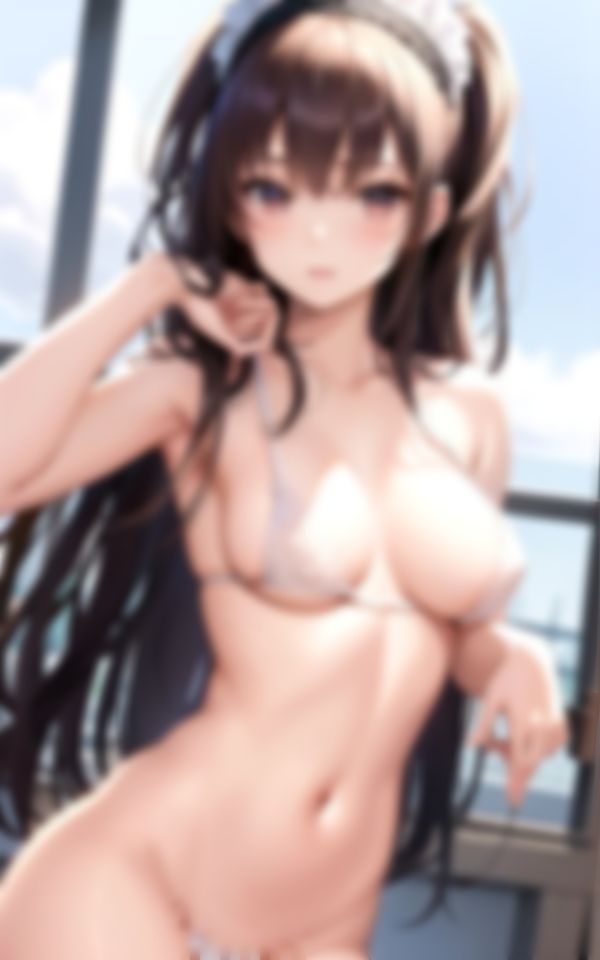 サンプル画像6:ご主人様に処女を捧げるメイドさん(I LOVE AI) [d_358973]