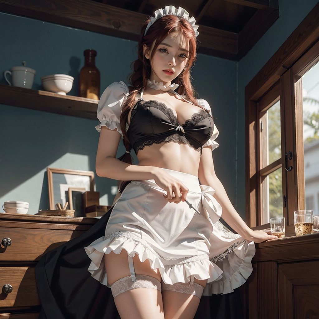 サンプル画像2:AI創造美女 メイド・メイド・メイド400ページ＃6(AI創造美女) [d_359003]