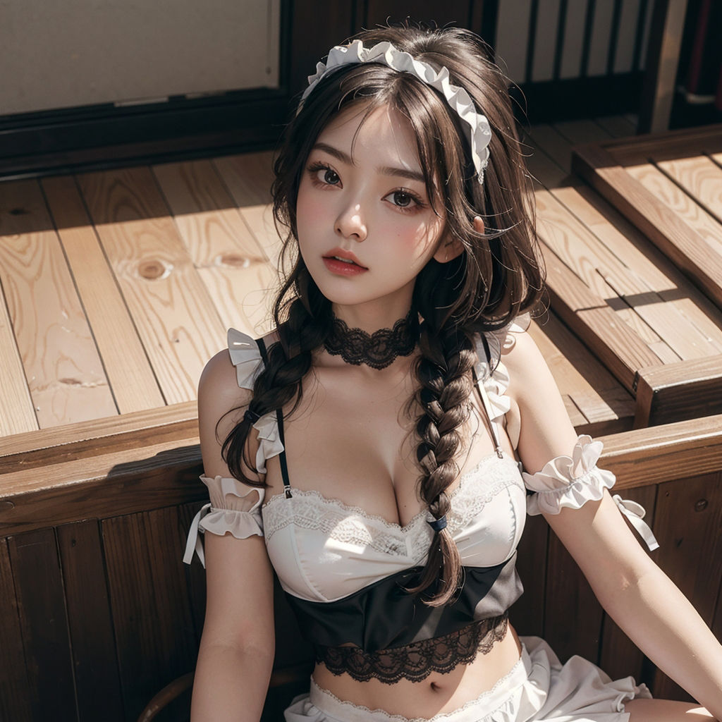 サンプル画像1:AI創造美女 メイド・メイド・メイド400ページ＃7(AI創造美女) [d_359004]