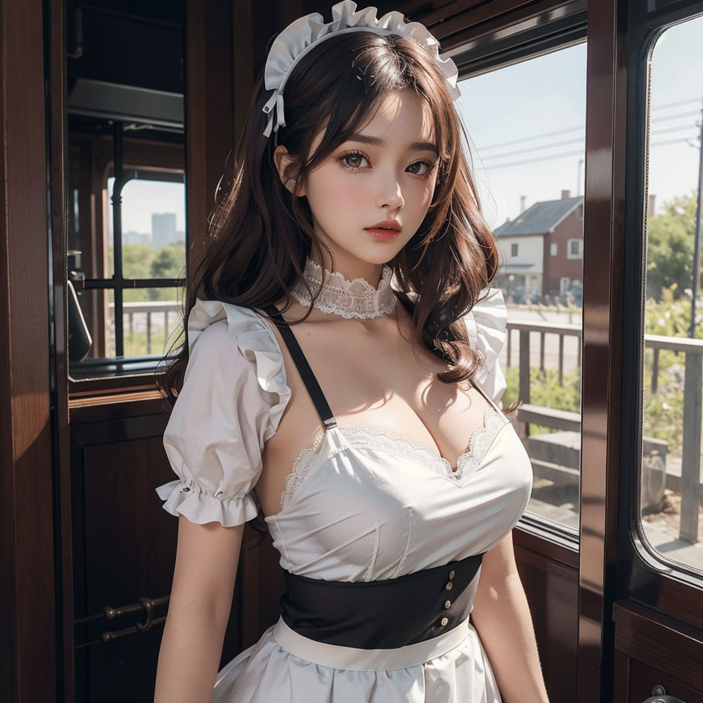 サンプル画像1:AI創造美女 メイド・メイド・メイド400ページ＃9(AI創造美女) [d_359006]