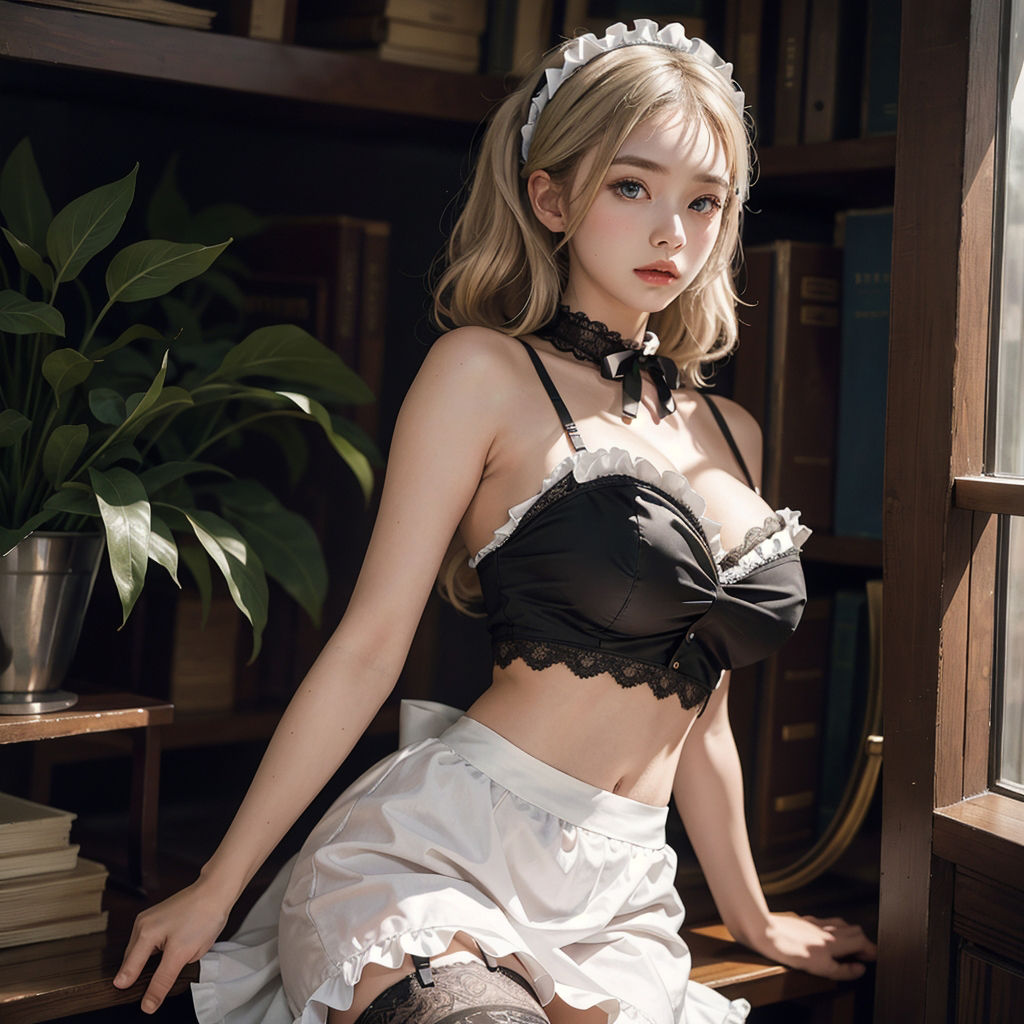 サンプル画像2:AI創造美女 メイド・メイド・メイド400ページ＃9(AI創造美女) [d_359006]