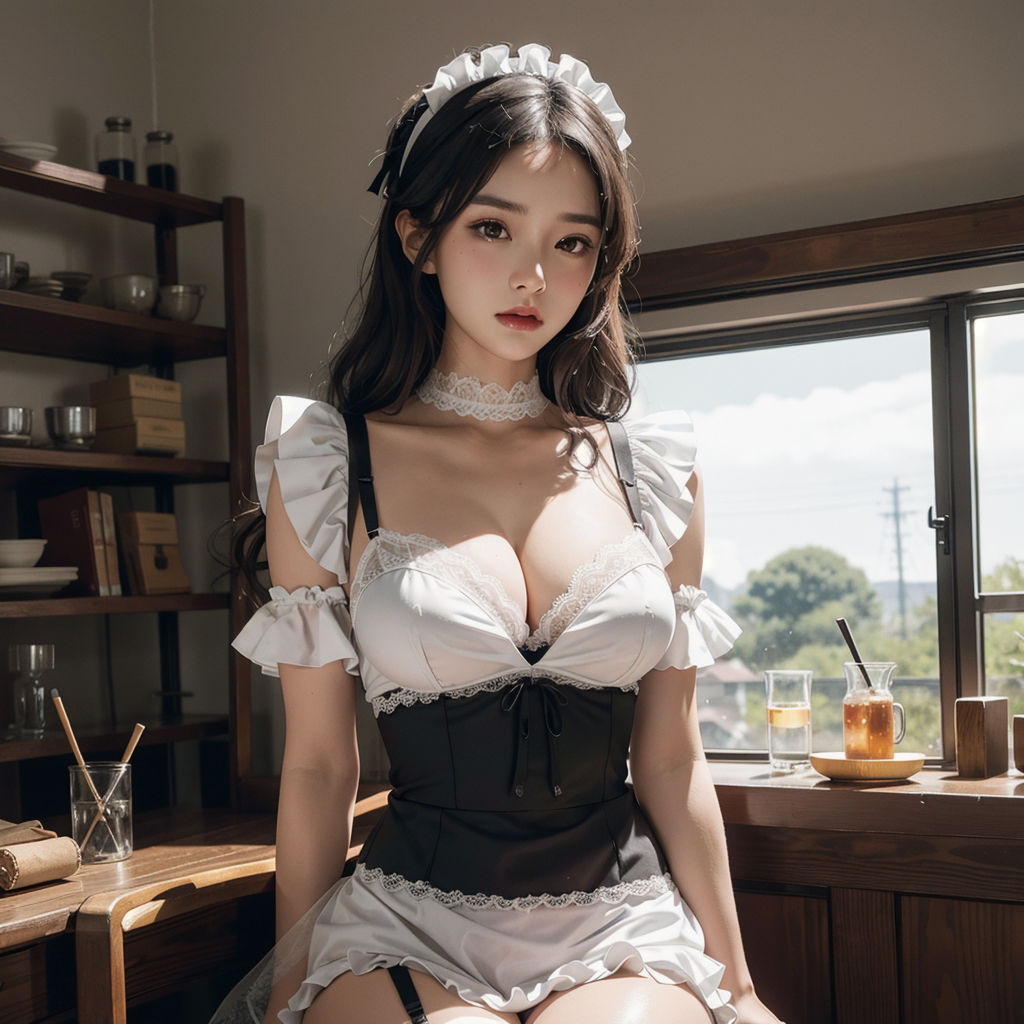 サンプル画像4:AI創造美女 メイド・メイド・メイド400ページ＃9(AI創造美女) [d_359006]