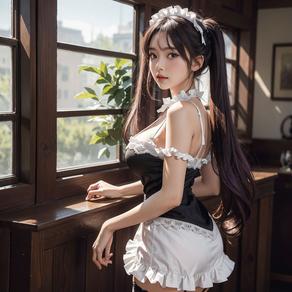 サンプル画像1:AI創造美女 メイド・メイド・メイド400ページ＃11(AI創造美女) [d_359008]