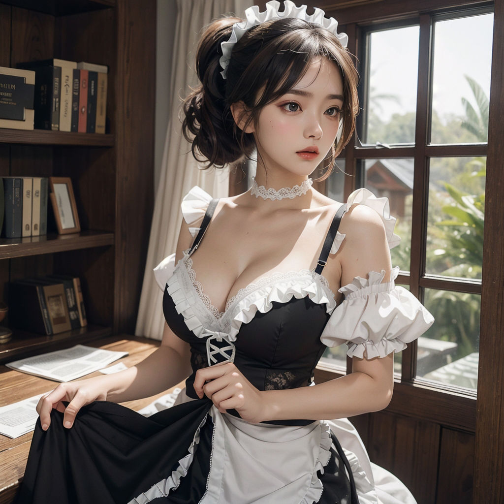 サンプル画像5:AI創造美女 メイド・メイド・メイド400ページ＃12(AI創造美女) [d_359009]