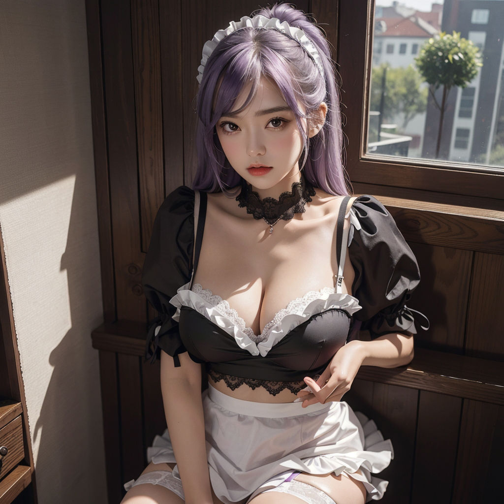 サンプル画像1:AI創造美女 メイド・メイド・メイド400ページ＃14(AI創造美女) [d_359011]